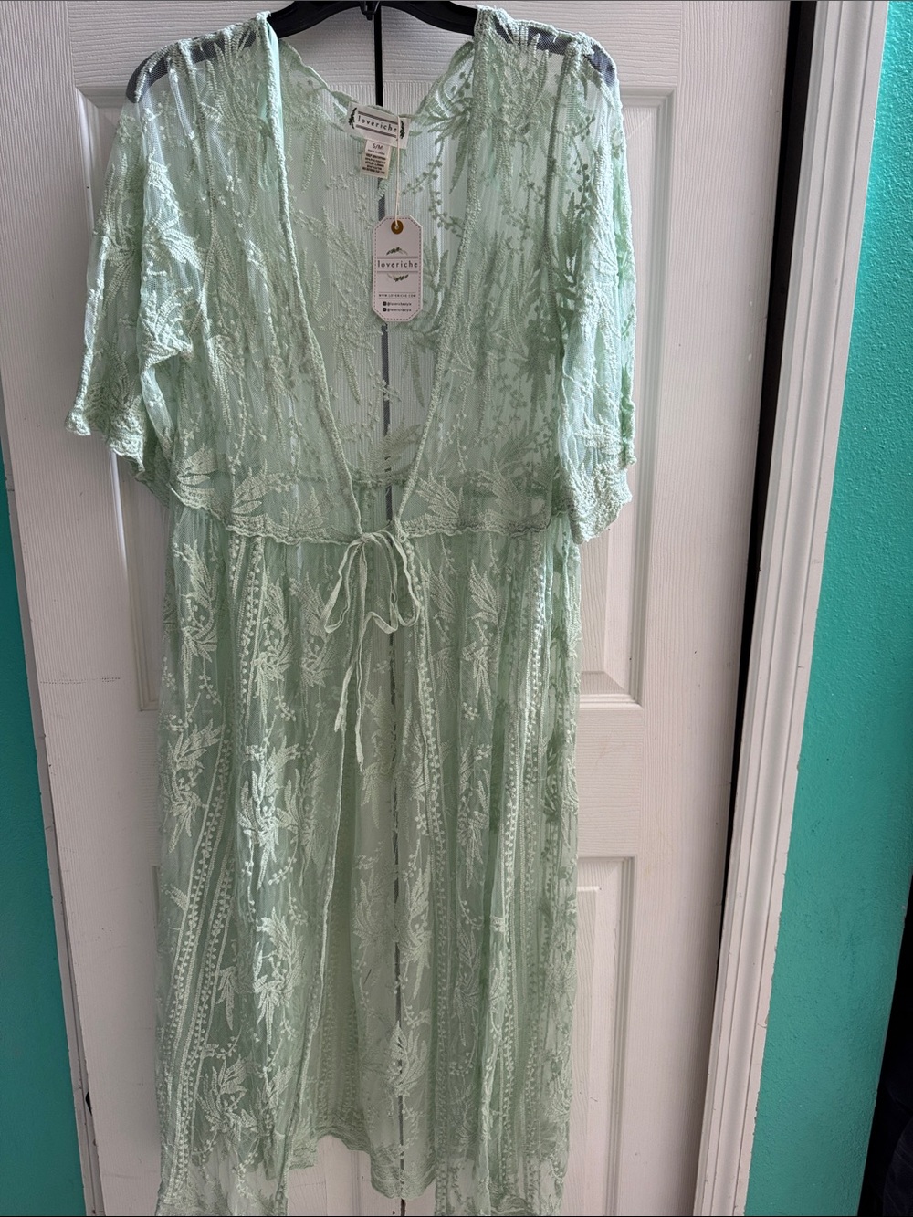 Gorgeous Embroidered Lace Duster… NWT